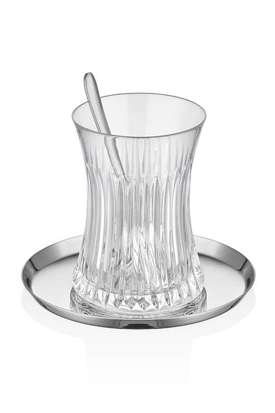Narin Halley - Tea Enjoyment with Star Cup - 18 Pieces - Matte Gold
