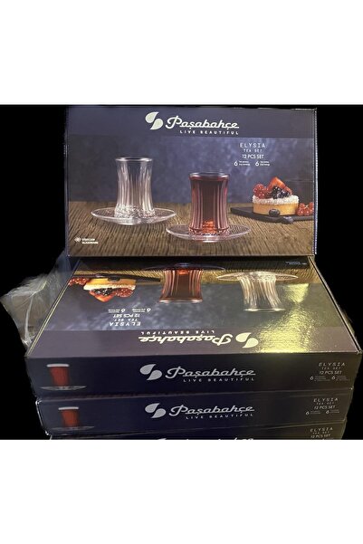 Emr züccaciye Paşabahçe Elysia Kristal Çay Bardağı Seti Takımı - 12 Parça Çay...