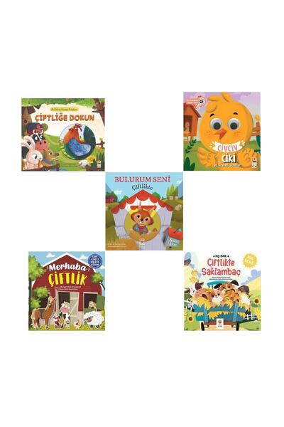 Sincap Kitap Okul Öncesi Çiftlik Seti / Hareketli - Oynar Gözlü - Cırt Cırtlı...
