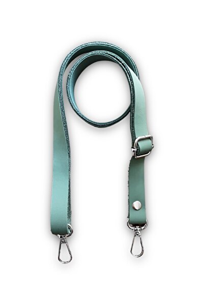 alfa tasarım atölyesi Hakiki Deri Çanta Sapı (120 Cm - 1.5 Cm) - Yeşil