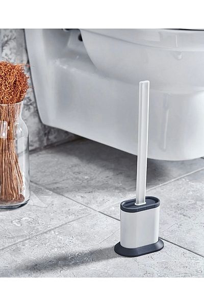 TRUSTMODA Antibacterial Flexible Toilet Bowl Wc Cleaning Brush / Slim Brush