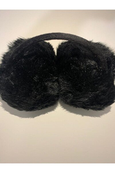 ÜNPOY AVM Siyah Renk Peluş Tüylü Kulak Isıtıcı Tüylü Kulaklık