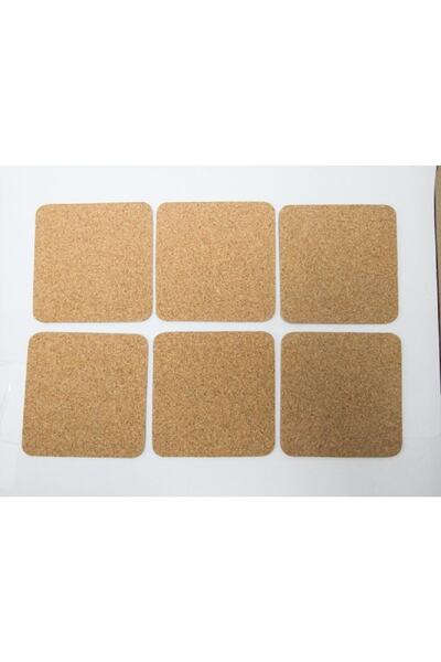 Lilys قاعدة أكواب فطر مربعة رفيعة 6 قطع (9 سم × 9 سم) (سمك 3 مم)