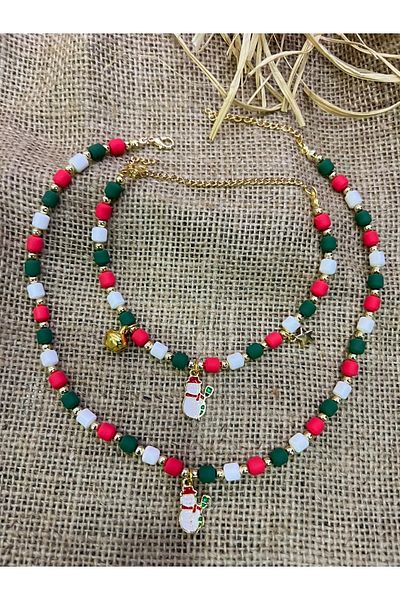 Karlay Christmas Figured Cat Collar and Women's Necklace Set