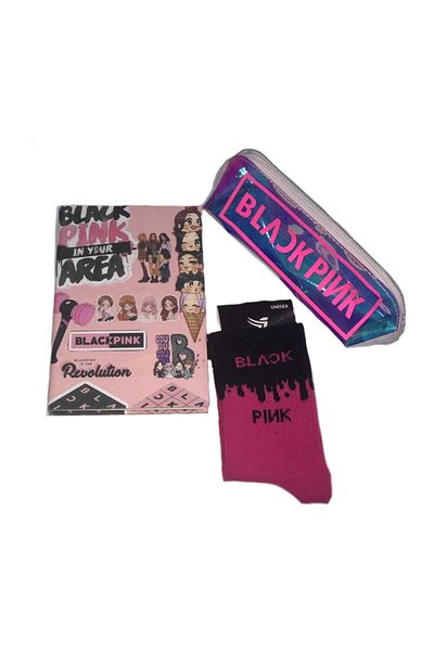 GC GÖKHAN CLUB Șosete cu suport pentru pix pentru notebook Blackpink