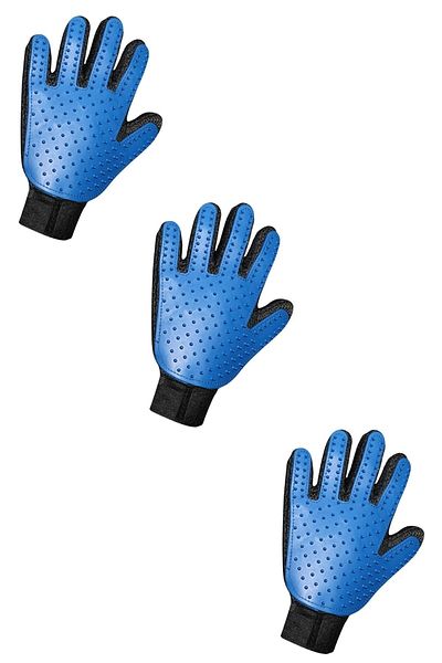 Buffer ® 3 Pieces of Cat Hair Collection Cleaning Gloves Hair Collection Gloves