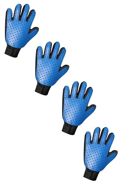 Buffer ® 4 Pieces of Cat Hair Collection Cleaning Gloves Hair Collection Gloves