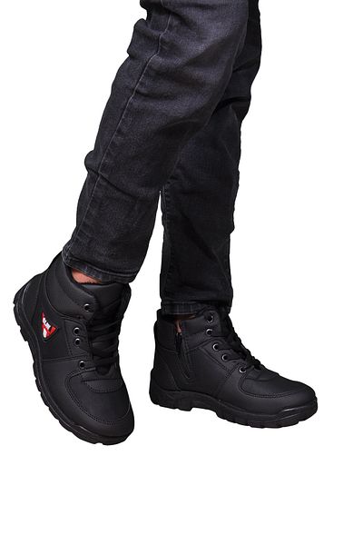 Adlax Boy's Water Resistant Winter Boots with Wool Inside Adx019