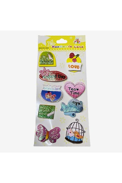 EleganTShoP Set nalepnica, dvoslojni reljefni Jna10