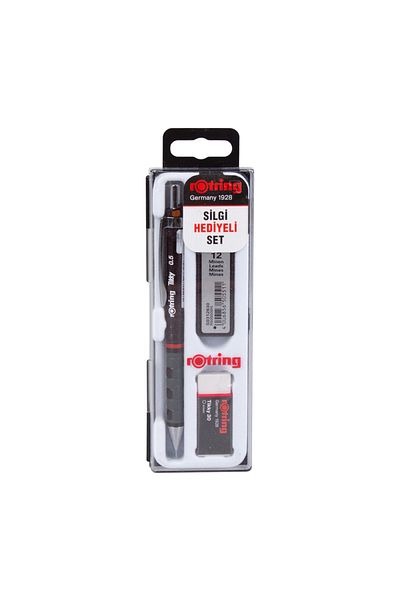 Rotring Tikky Versatil Maroon Pencil Set - 0.5mm Eraser Nib, Stationery - 2009