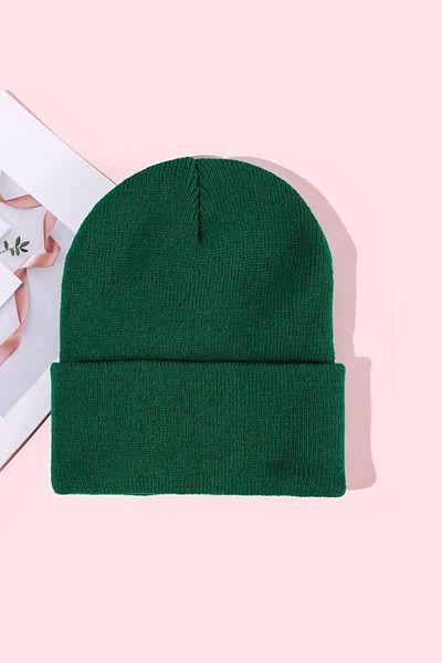 Nixora Унисекс шапка Basic Beanie в тъмнозелено