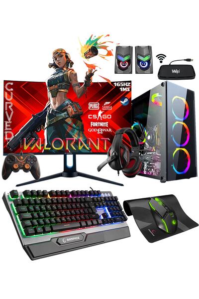 Zeiron Titan X30 Ryzen 5 3600 16gb 256gb M.2+500gb Gtx1050ti 27" 165hz Curved...