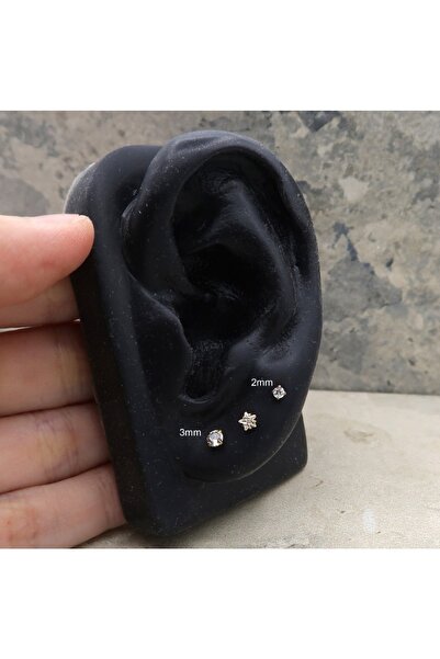 Bylin Bioplast Piercing Set, Bioplastik Dudak Piercingi/bioplast Kıkırdak Piercingi - 3 Adet