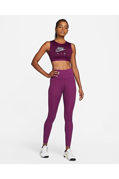 Nike Air Swoosh средно поддържащ спортен сутиен с висока яка за жени