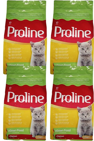 Pro Line Proline Yavru Kedi Maması Tavuklu 1200 gr X 4 Adet