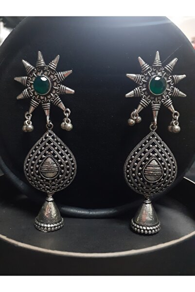 Aashiv's Collection أقراط نسائية هندية من الفولاذ المقاوم للصدأ