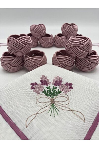 KATMERTEKS Twisted Model - 10 Powder Napkin Ring Rings