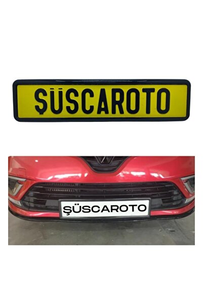 ŞüsCarOto Aksesuar Siyah Çerçeveli Esnek Araç Takmatik Plakalık Oto Plakalık ...