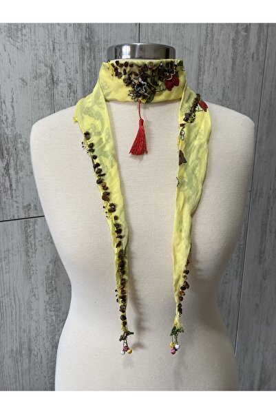 KAFTAN TAKI TASARIM El Işi Pamuklu Fular Bandana Olarak Kullanılır