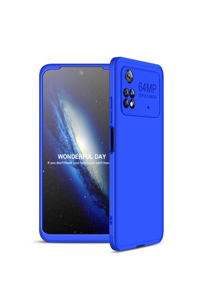 kılıffuarı Xiaomi Poco M4 Pro Case 3-Piece Full Protection Gkk Hard Cover