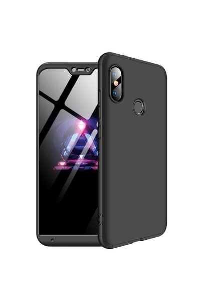 kılıffuarı حافظة هاتف Xiaomi Mi A2 Lite مكونة من 3 قطع حماية كاملة وغطاء صلب Gkk
