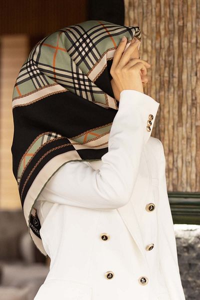 Vissona Γυναικείο μεταξωτό κασκόλ Twill Çağla