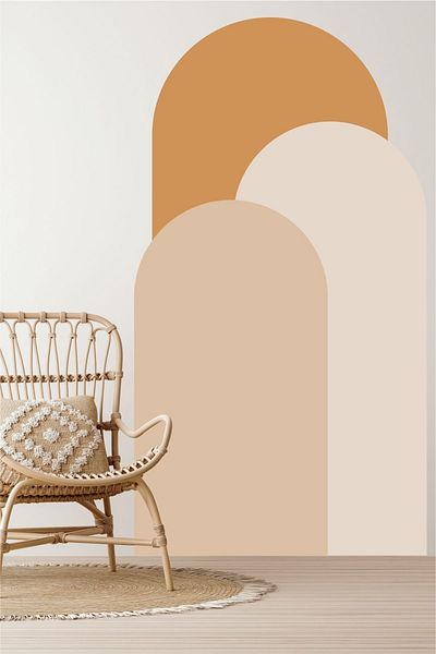 Piksel Grafik Bohemian Blocks 3-Piece Wall Sticker