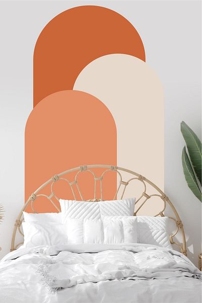 Piksel Grafik Bohemian Blocks 3-Piece Wall Sticker