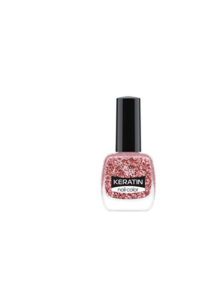 Golden Rose Keratin Glitter Color Oje 408 - Pembe