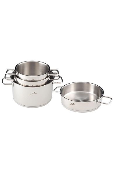 Jumbo Malibu 8 Piece Steel Cookware Set