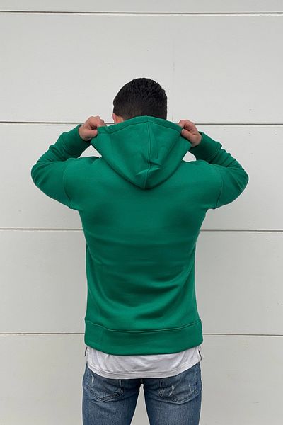 MBEY1989 Hanorac cu glugă din bumbac cu fermoar argintiu, unisex