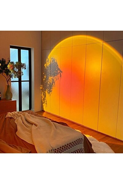 SNEXPRES Gün Batımı 16 Renkli Gökkuşağı Rgb Atmosfer Projeksiyon Lambası