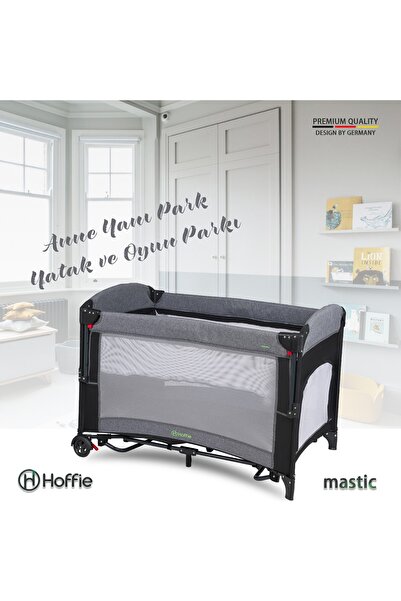 Hoffie Mastic Anne Yanı Park Yatak Sallanır Oyun Parkı Cibinlikli Yatak Hediyeli 70x110 Cm