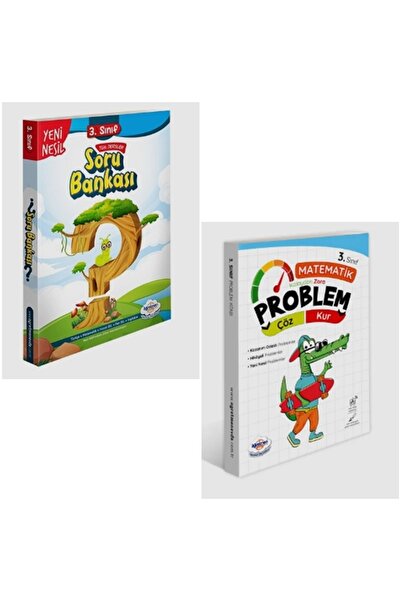 öğretmen evde 3.sınıf Tüm Derler Soru Bankası+matematik Problem Kur Çöz (2 Kitaplık Set Impaz)