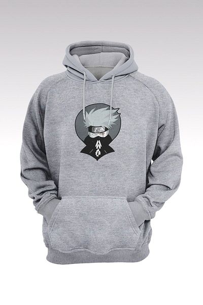 blackjack giyim Blackjackclothing Mužské Naruto Anime Grey