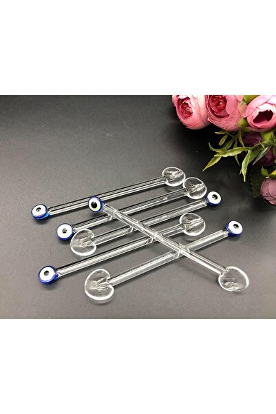 CNS HOME Mavi Nazar Boncuklu Cam Çay Kaşığı 6'lı