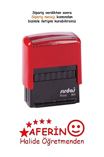 Sırdaş Aferin Kaşesi Özel ( 911 Model-kırmızı Keçeli)