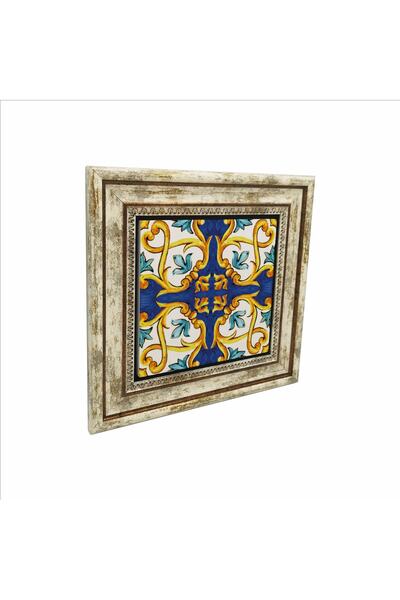 Sadrazam Πίνακας με φυσική πέτρα με ιταλικό σχέδιο (25cmx25cm) (kd-103)