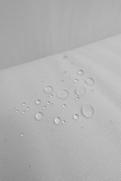 Soft Kare Panama Linen Liquid Proof White Color Tablecloth