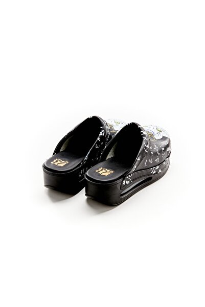 DRMOON Profesör Kedi Desenli Airmax Sabo Terlik