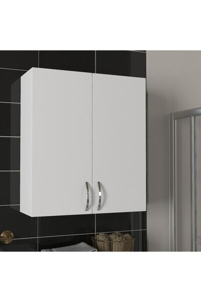 KOBİÇ 2 Kapaklı Çok Amaçlı Banyo Ve Mutfak Dolabı 70x25x70 Cm