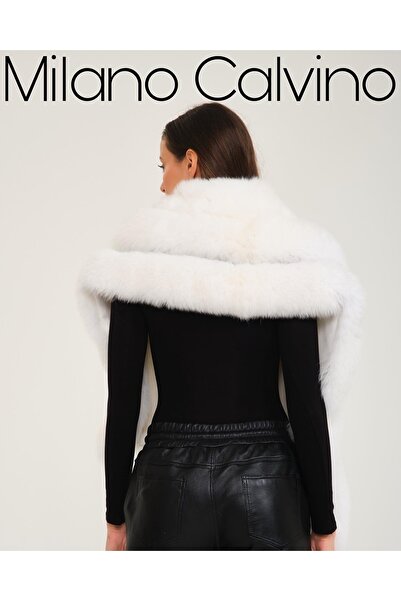 Milano Calvino Fur Shawl & Scarf (shadow)