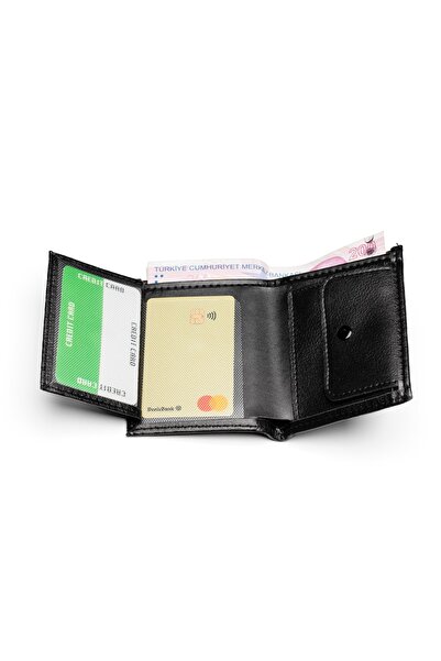 enderun Vegan Leather Black Color Wallet
