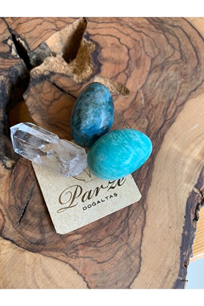 Amazonite Apatite Crystal Quartz Tambl Piece Set
