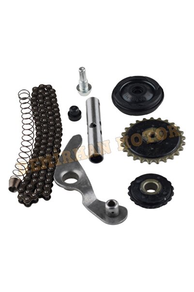 OEM Cub 100cc-110cc-125cc Eksantrik Zincir Ve Gergi Seti Komple