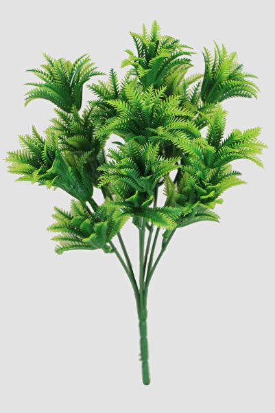 Yapay Çiçek Deposu باقة سيكاس صناعية 7 فروع بلاستيك صغيرة 28 سم أخضر