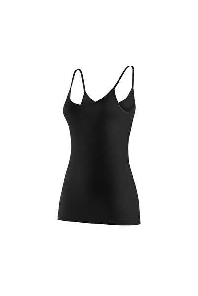 YILDIZ 6 штук Модальних супертонких майок на бретельках, чорні 2246