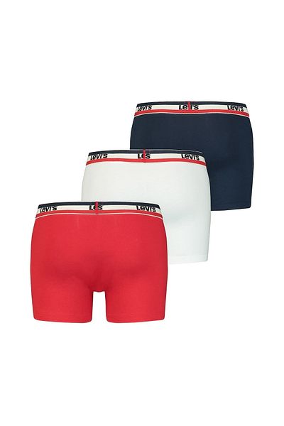 Levi's LEVI'S Herren Boxer – 3er-Pack Sportbekleidung mit Logo, Baumwoll-Stretch