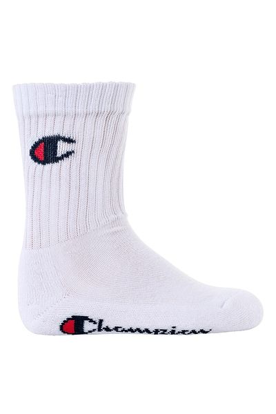 Champion Kinder-Socken, 6er-Pack – Crew-Socken, einfarbig