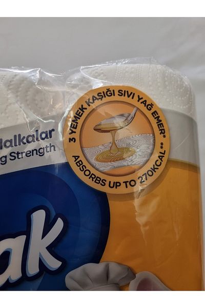 Selpak Extra Paper Towel 3 Layers - 6 Rolls Oil Absorbing Rings - 2 Pieces